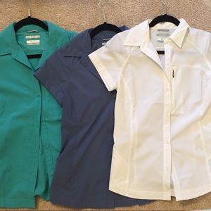 Three Columbia Omni-Shade Small never worn shirts